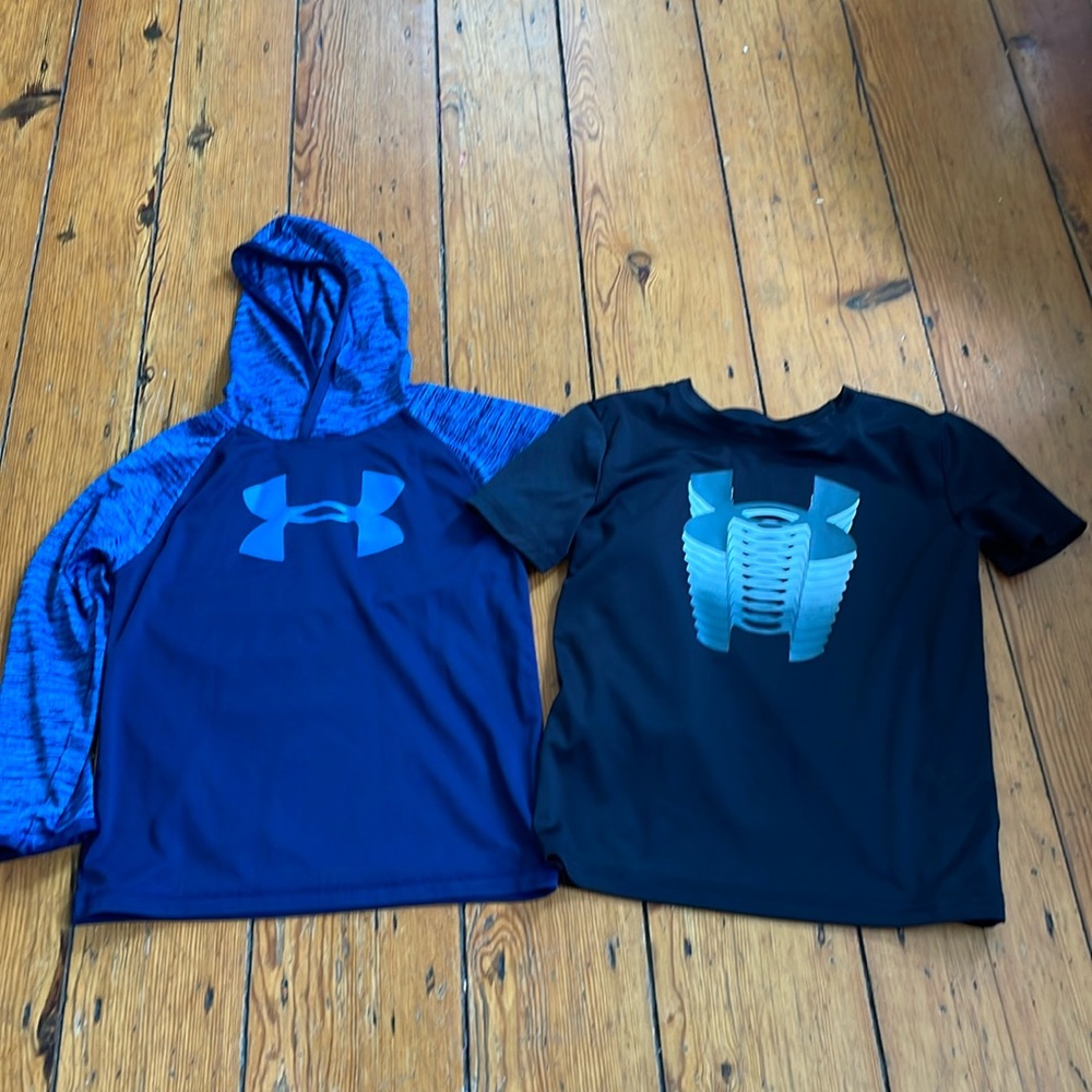 Under armour size 6 long sleeve and short sleeve shirts